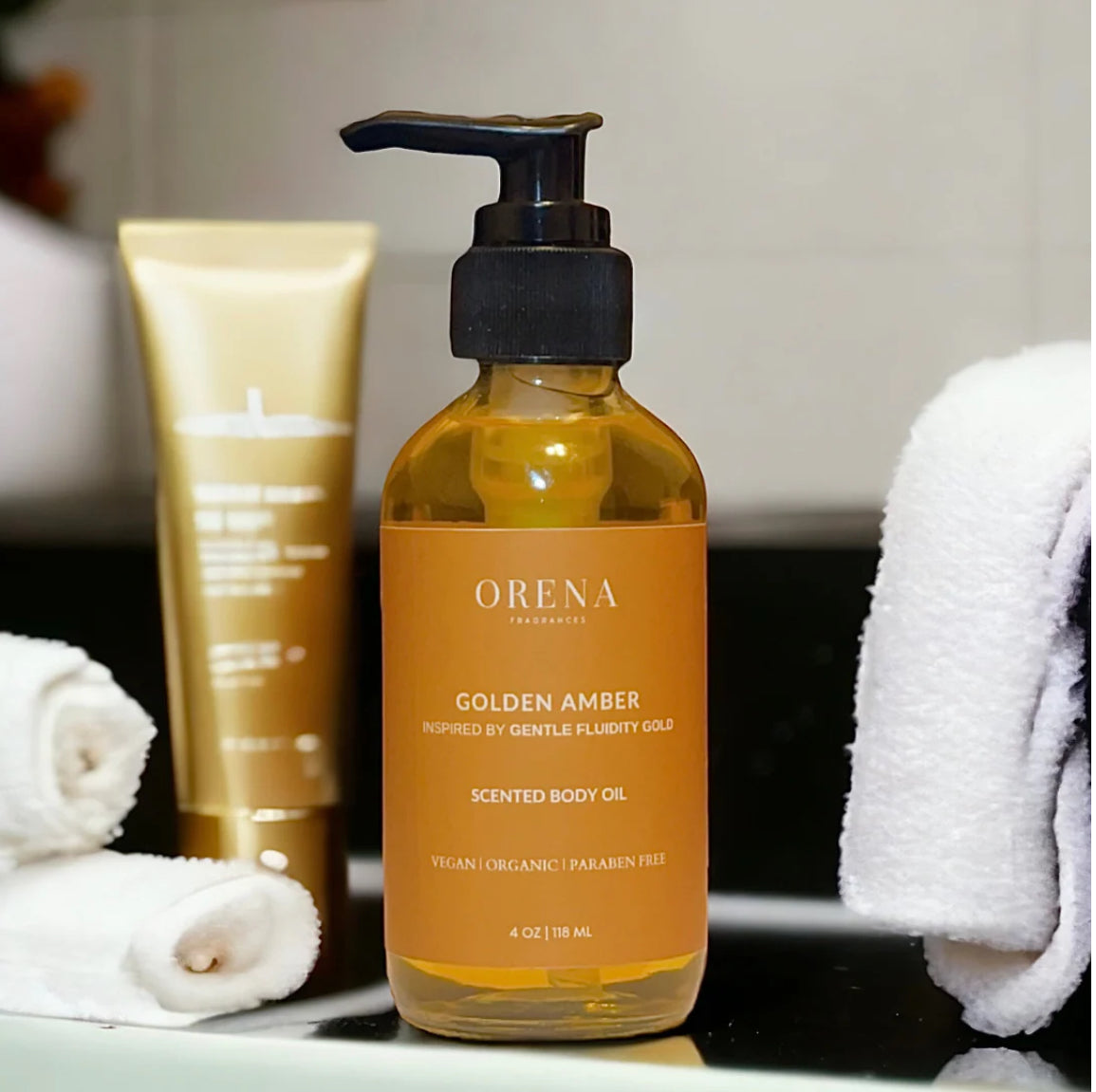 Orena Fragrances – Golden Amber Body Oil Samples