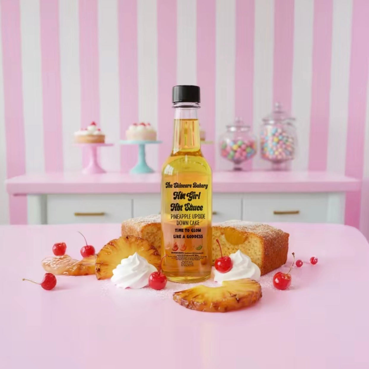 Pineapple Upside Down Cake Body Oil - The Skincare Bakery