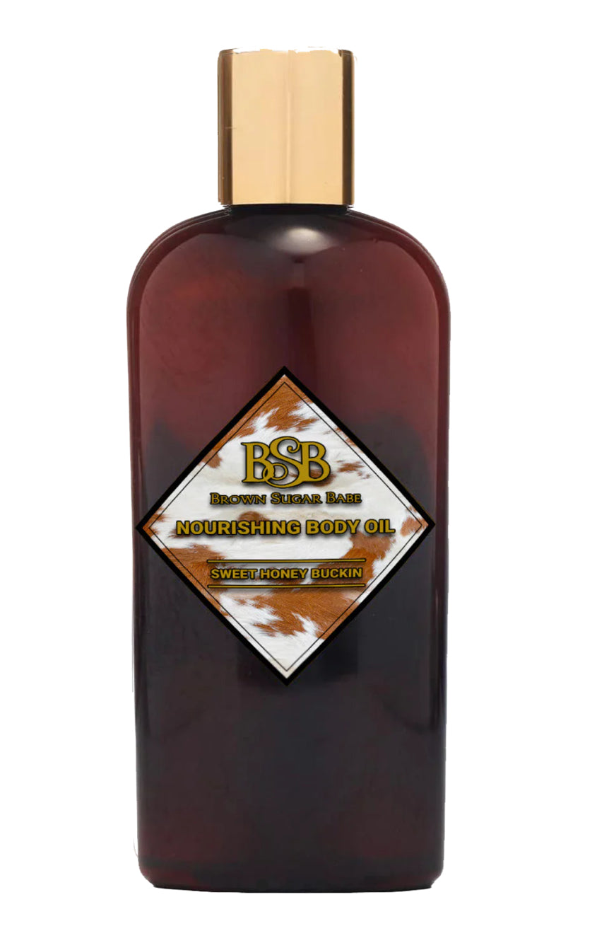 Brown Sugar Babe – Sweet Honey Buckin Body Oil Samples