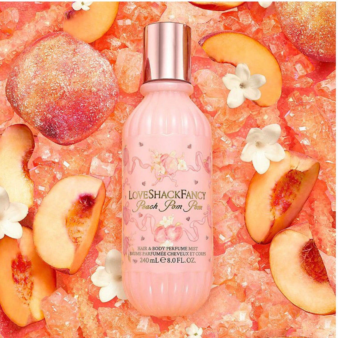 Peach Pom Pom Hair & Body Mist - LoveShackFancy