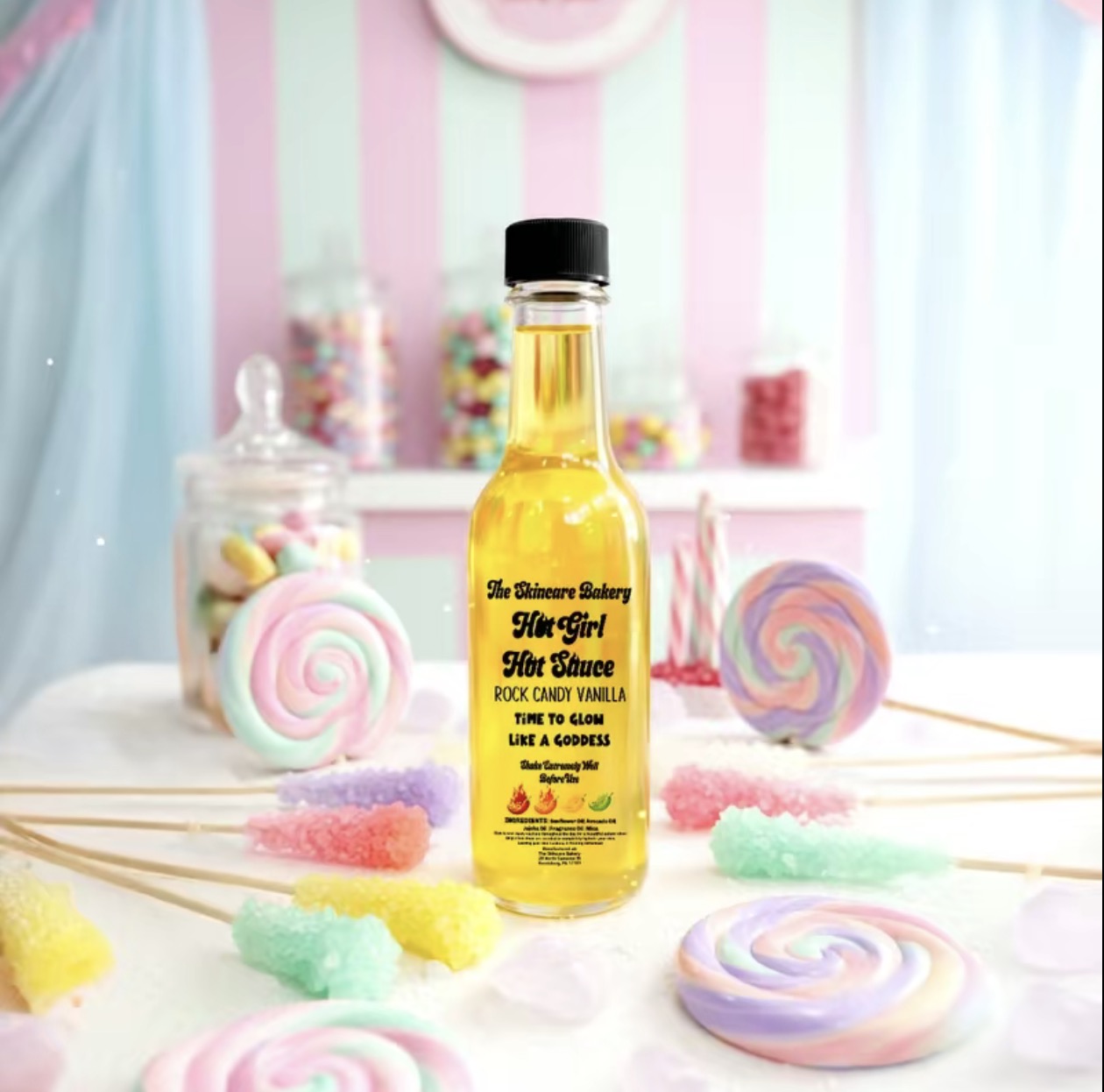 Rock Candy Vanilla Body Oil - The Skincare Bakery